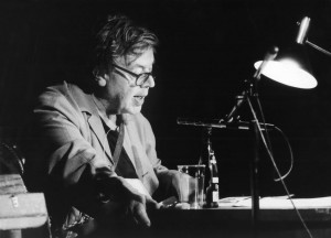 Erich Fried im Juni 1988 im Theater an der Ruhr, Mülheim
