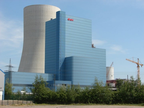 Die E.On-Kraftwerksbaustelle 'Datteln 4' im Frühsommer 2011. Foto Robin Patzwaldt