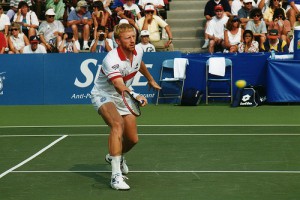Im Tennissport war Boris Becker ein As, Quelle: Wikipedia; Foto: James Phelps; Lizenz: 
