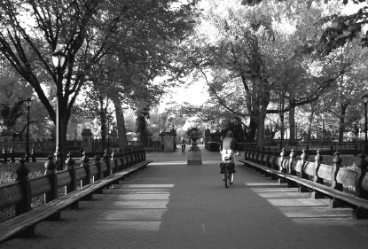 Biker im Central Park