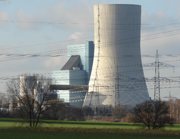 Das Kraftwerk `Datteln 4´ Anfang 2014. Foto: Robin Patzwaldt