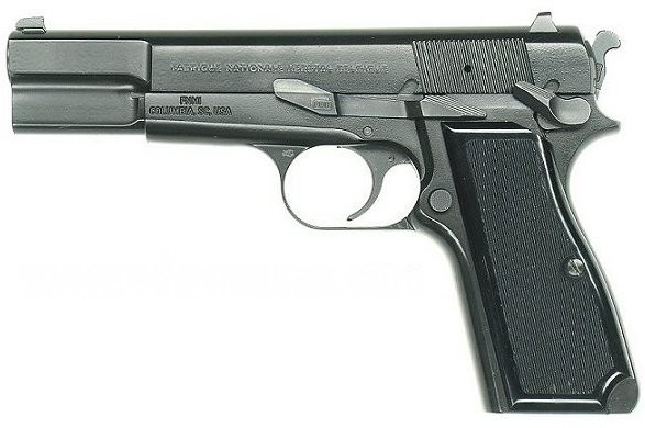 Browing (Quelle: Wikipedia,http://commons.wikimedia.org/wiki/File:Pistol_Browning_SFS.jpg)