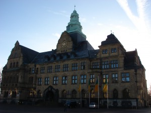Im Rathaus von Recklinghausen sitzt die UBP bereits seit 2009. Foto: Robin Patzwaldt