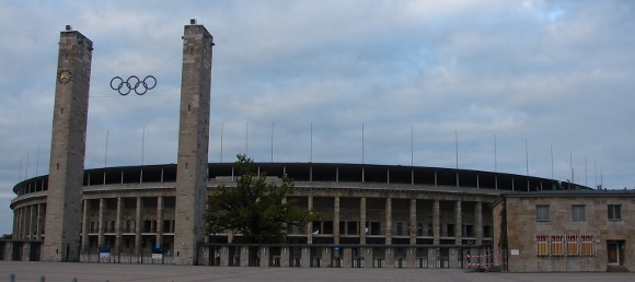 Ort des DFB-Pokalendspiels: das Berliner Olympiastadion. Foto: Robin Patzwaldt
