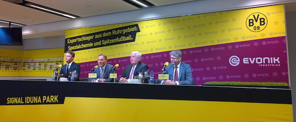 Pressekonferenz von Borussia Dortmund und Evonik