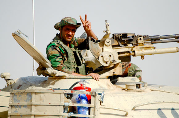 Peshmerga an der Front