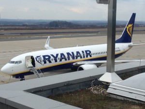 Ryanair-Maschine auf dem Dortmunder Flughafen (Foto:Westerhoff)