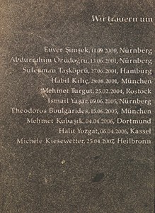 Gedenkstein für die NSU-Opfer in Dortmund Foto: 2014, Ulrike Märkel