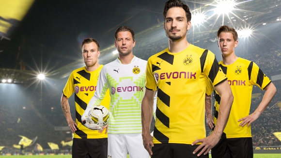Die neuen Trikots der Borussia sind da. Foto: BVB