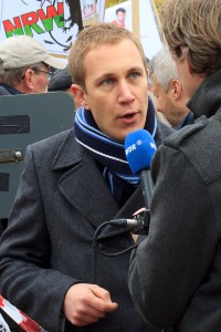 Daniel Zimmermann, Bürgermeister von Monheim am Rhein (Partei Peto), Quelle: 2013, Solches - Wikipedia