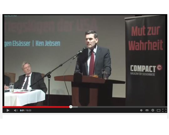 Ken Jebsen zu Gast bei Jürgen Elsässer, Compact TV, Screenshot YouTube