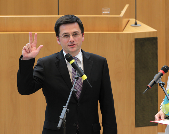 Thomas Kutschatys Vereidigung im Landtag NRW, Foto: Alle Rechte beim Landtag NRW