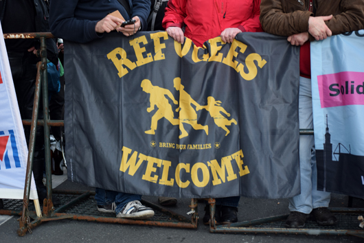 "Refugees welcome!" Demo 2015, Foto: Ulrike Märkel