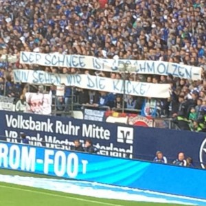 Schlechte Stimmung auf Schalke heute. Foto: Michael Kamps