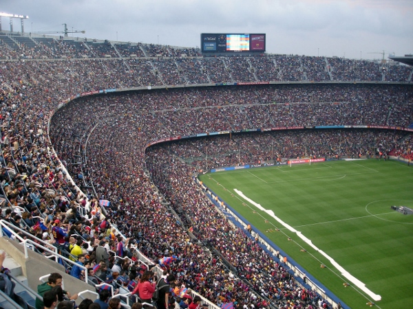 Das Stadion in Barcelona. Quelle: Wikipedia, Lizenz: gemeinfrei