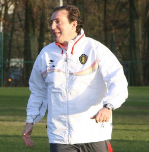 Belgiens Cheftrainer Marc Wilmots. Quelle: Wikipedia, Foto: Delval Loïc, Lizenz: CC BY-SA 3.0