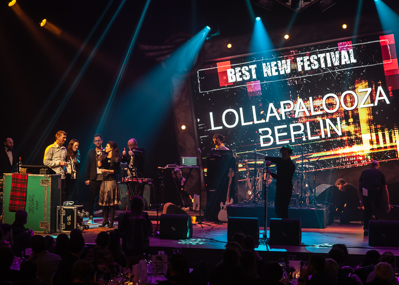 Lollapalooza Berlin ist "Best New Festival 2015", der Veranstalter Hörstmann Unternehmensgruppe ist "Promoter of the Year"