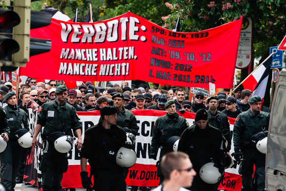 Nazi-Demonstration in Dortmund am 1. Mai 2014