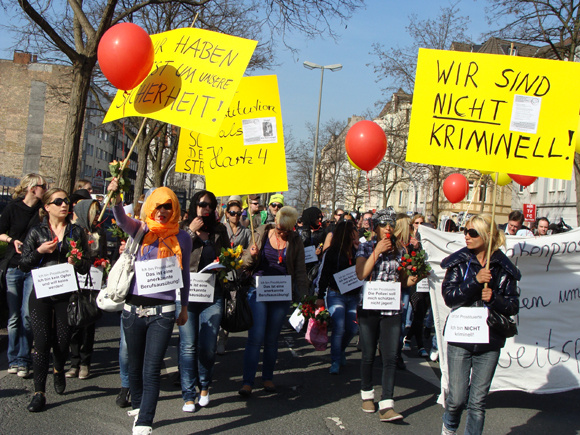 Protest gegen Straßenstrich-Verbot Foto: Barbara Underberg