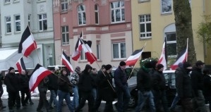 Nazi-Demo im Saarlandstraßenquartier im Dezember 2010