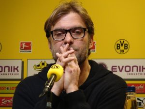 Hofft auf einen 'Dreier' in Frankfurt: BVB-Trainer Jürgen Klopp. Foto: Robin Patzwaldt