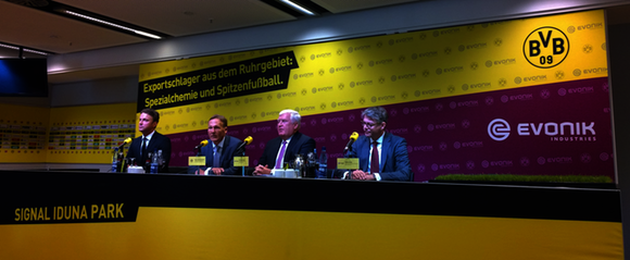 Pressekonferenz von Borussia Dortmund und Evonik