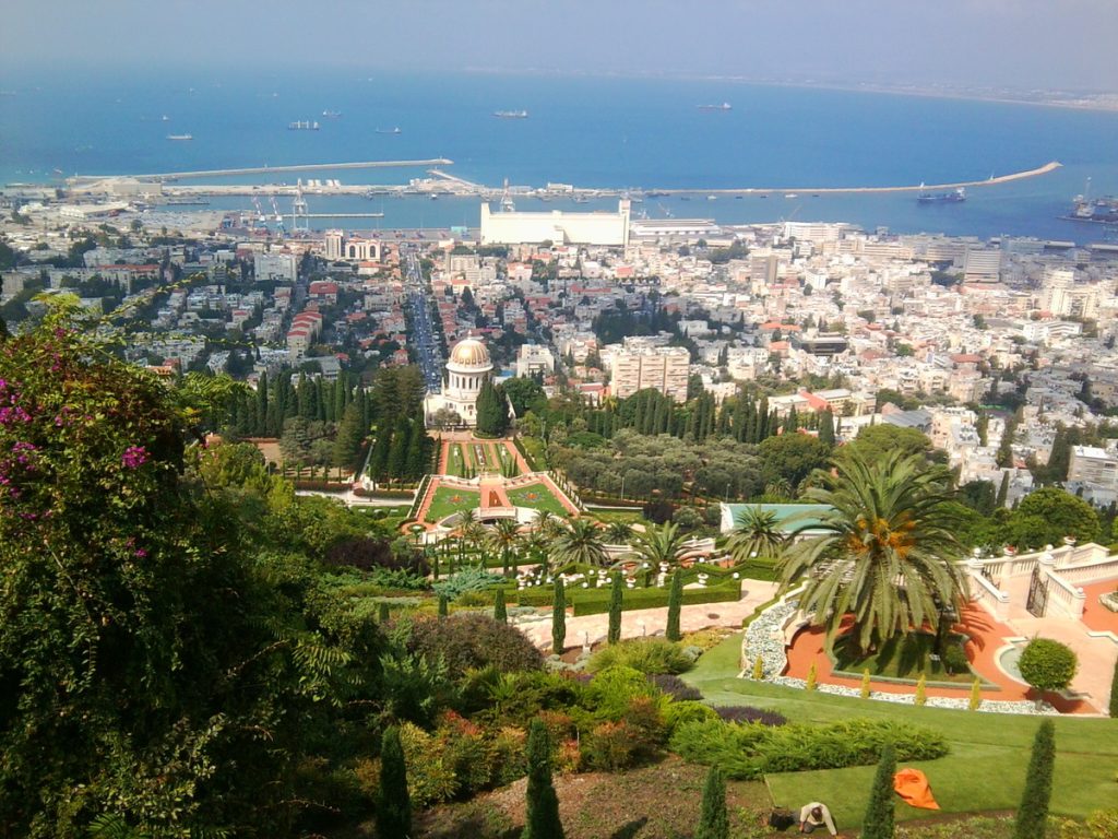 Sieht so Apartheid aus? Der "Schrein des Bab" der in islamischen Ländern verfolgten Bahai in Haifa, Israel.