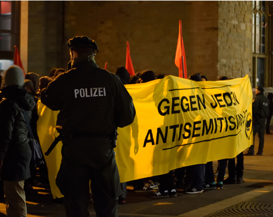 Demo gegen Antisemitismus, Foto: Ulrike Märkel