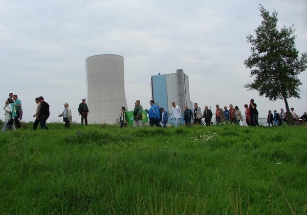 Demo am Kraftwerk in Datteln. Foto: Brigitte Patzwaldt