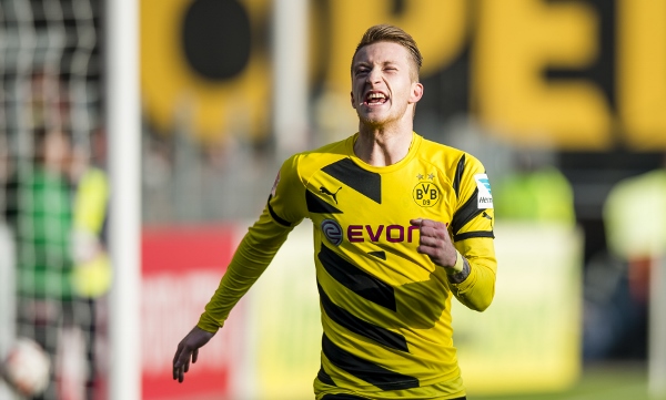 Marco Reus jubeld auch weiterhin in Schwarzgelb. Foto: BVB