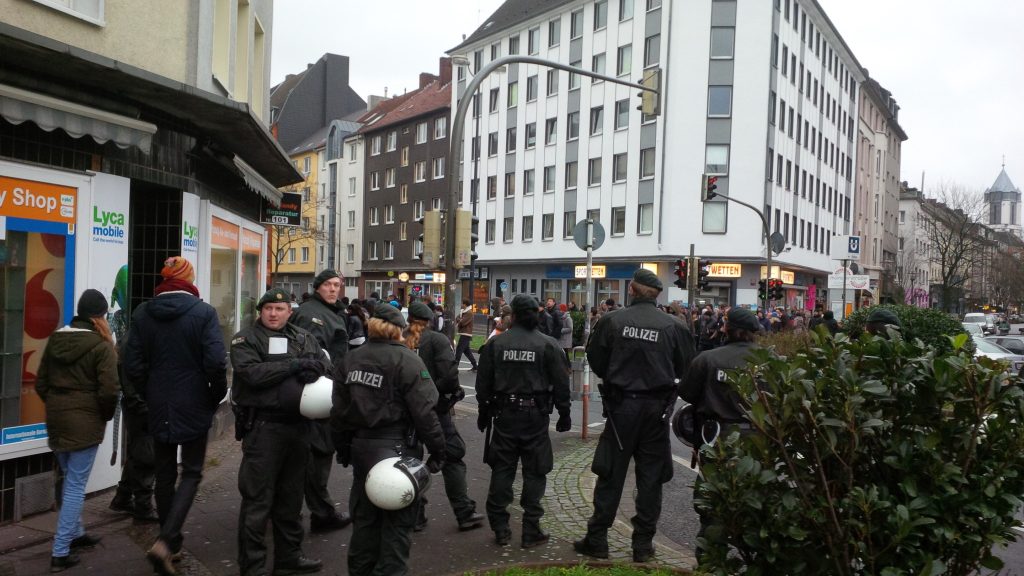 Soviel Polizei ist nicht immer in der Nordstadt.