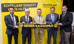 Der BVB positioniert sich gegen Rassismus. Foto: BVB