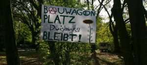 Bauwagenplatz in Duisburg-Homberg. Bild: DIY