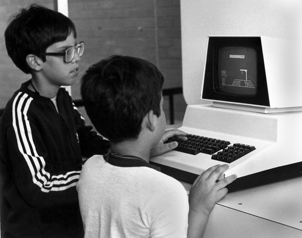 Ausstellung mit einem Commodore PET in Oak Ridge Tennessee 1983 Foto: Frank Hoffmann Lizenz: Gemeinfrei 