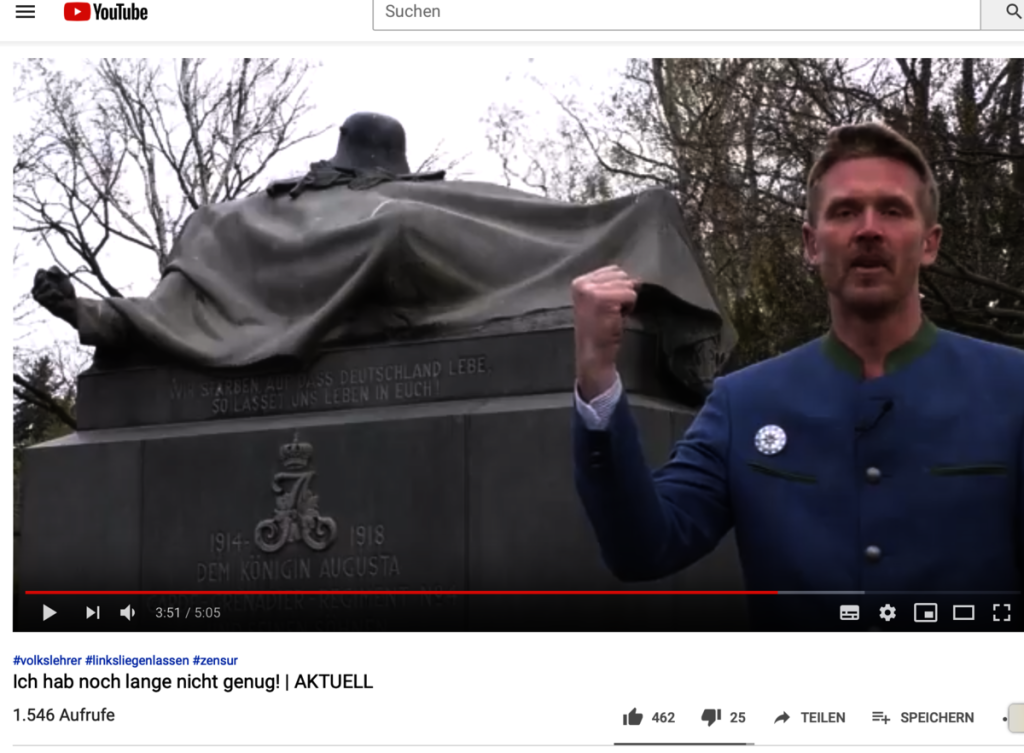Trotz "Volkskraftwochen": Der YouTube-Kanal und das Konto von "Volkslehrer" Nikolai Nerling sind gesperrt!