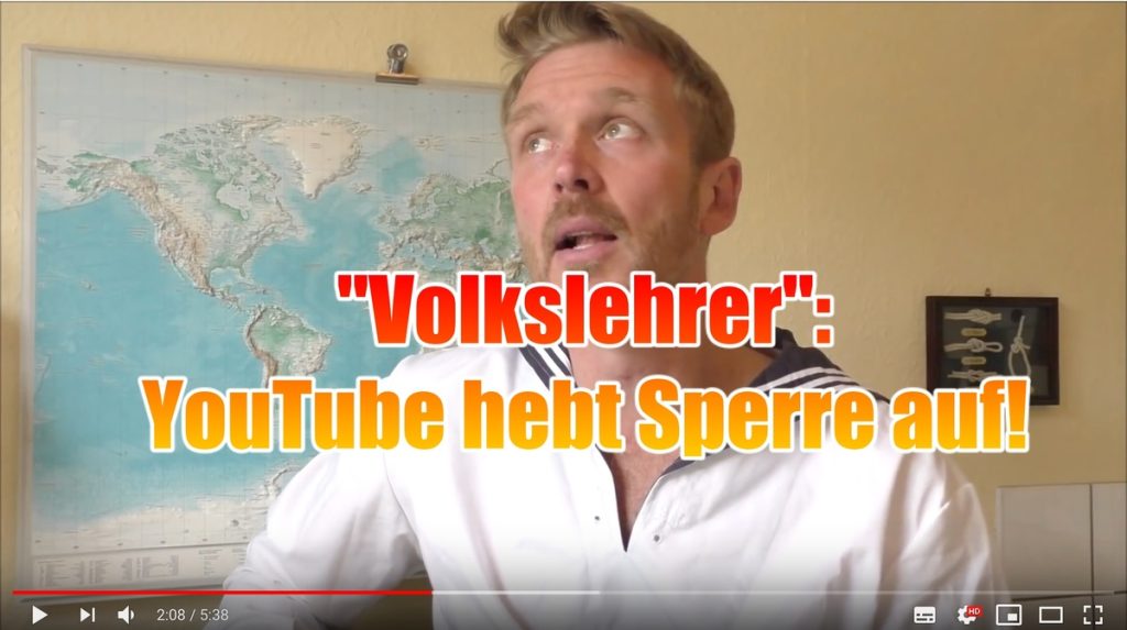 Antisemitische Videos: YouTube sperrt den Kanal des "Volkslehrers" nicht mehr...