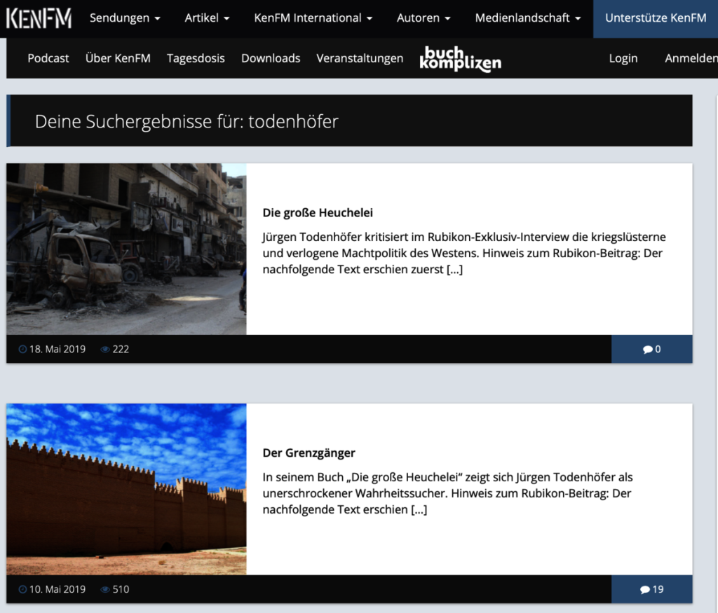 KenFM und JT: Passt!; Foto: Screenshot