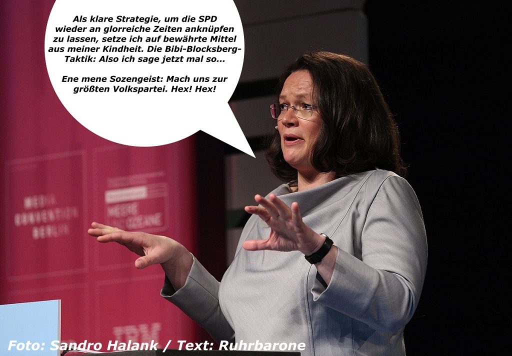 Andrea Nahles wirkt! Foto: Sandro Halank