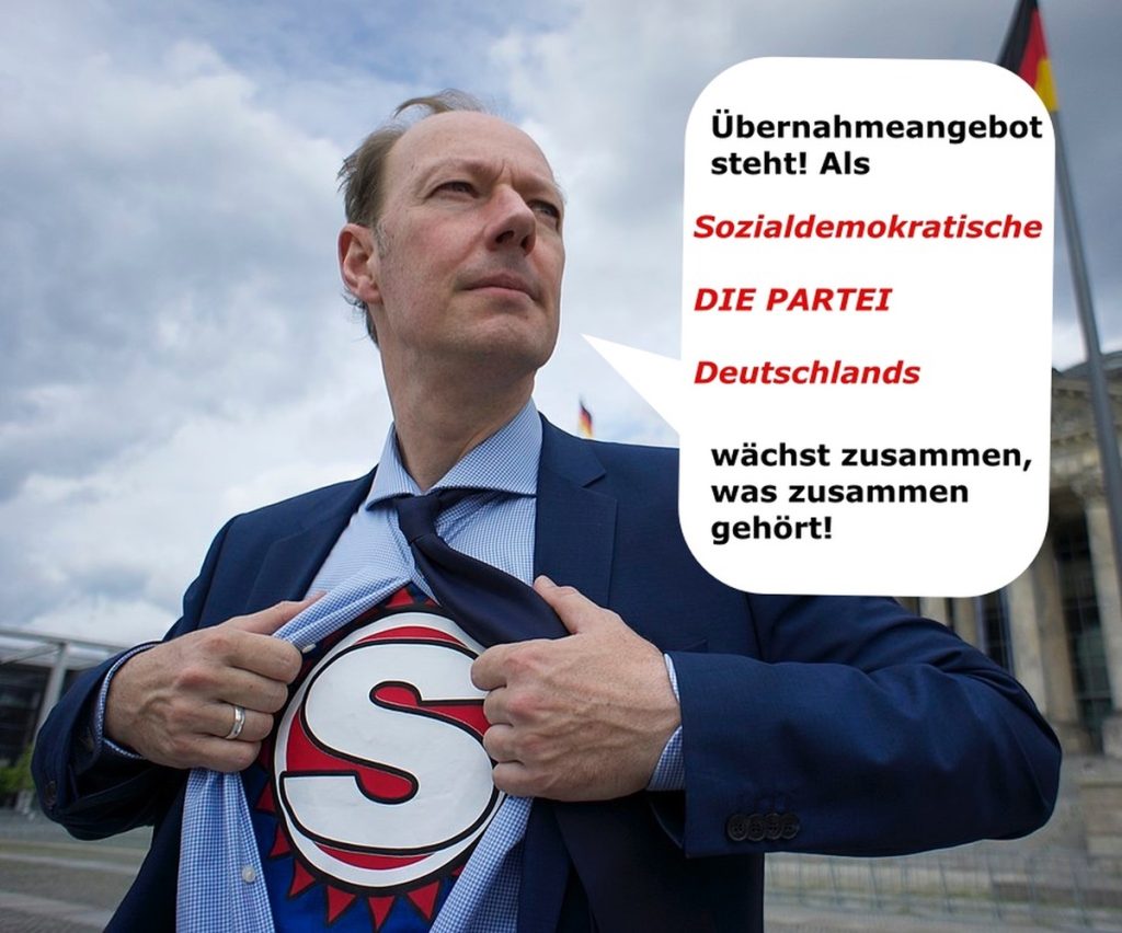 Sonneborn Partei Deutschlands: SPD vor der Rettung durch DIE PARTEI!