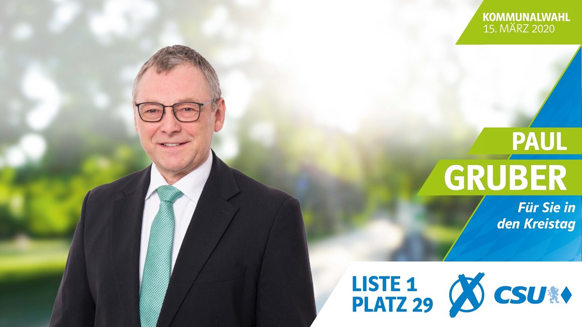 In Bayern politisch aktiv: Paul Gruber; Foto: CSU Freyung-Grafenau