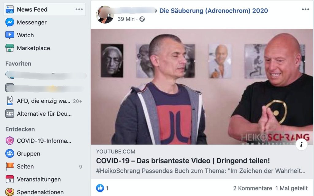 Medizinischer Sachverstand wird hier im Dialog vermittelt: Heiko Schrang und Olaf Kretschmann; Screenshot YouTube.com