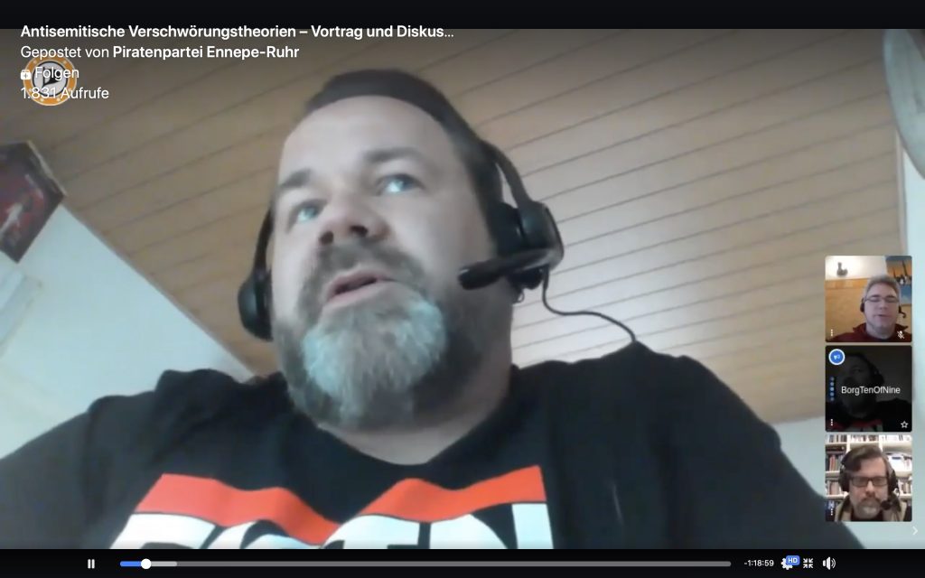 Stefan Borggraefe, Vorsitzender Piratenpartei Ennepe-Ruhr; Screenshot YouTube