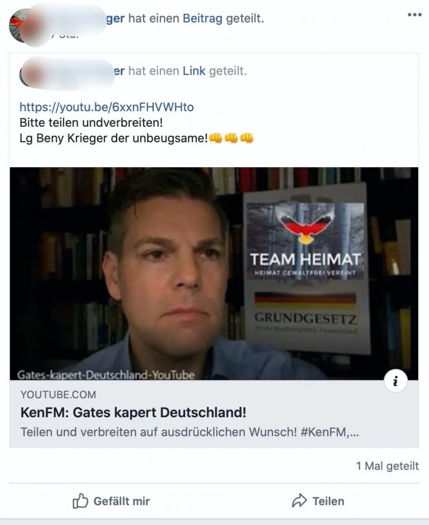 KenFM: Gates kapert Deutschland; Screenshot: Facebook