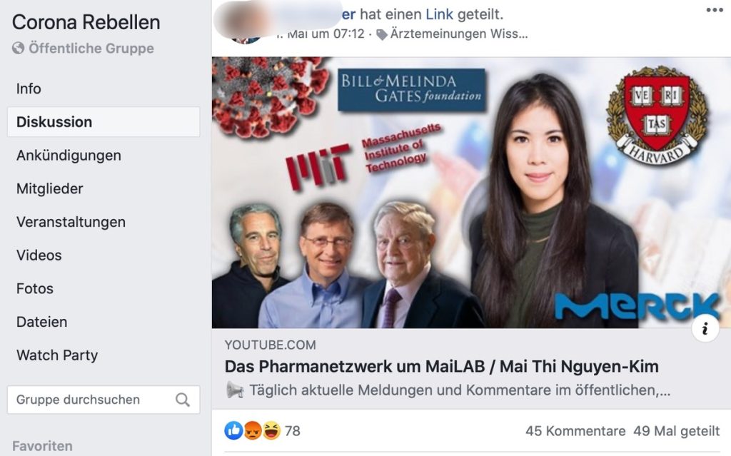 Aluhutträger Oliver Janich: Oft verlinkt; Screenshot Facebook