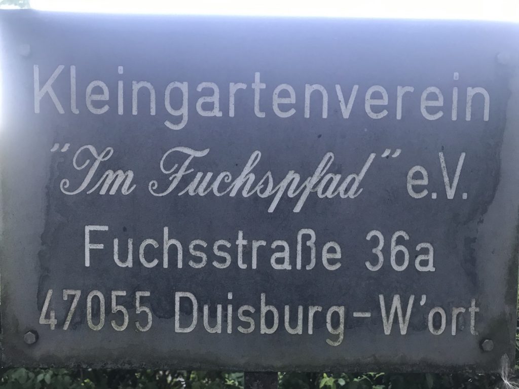 Kleingartenverein "Im Fuchspfad " e.V. - grüne Lunge in Wanheimerort; Foto: Peter Ansmann