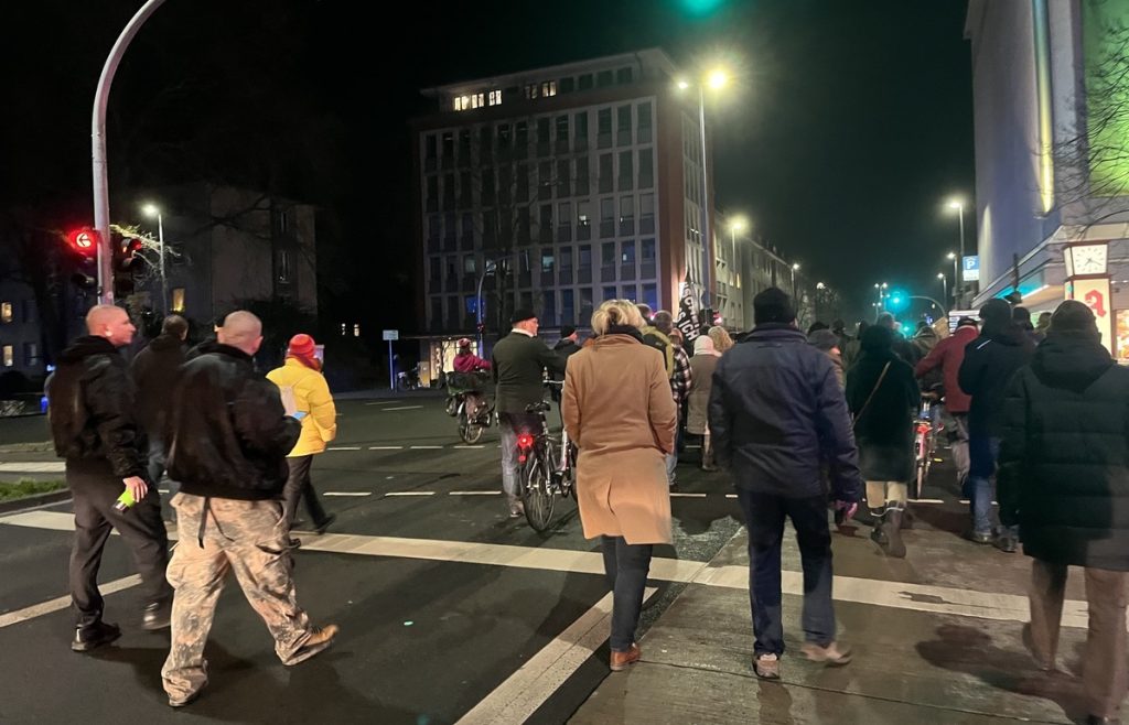 "Duisburg steht auf" am 10. Januar 2022; Foto: Peter Ansmann