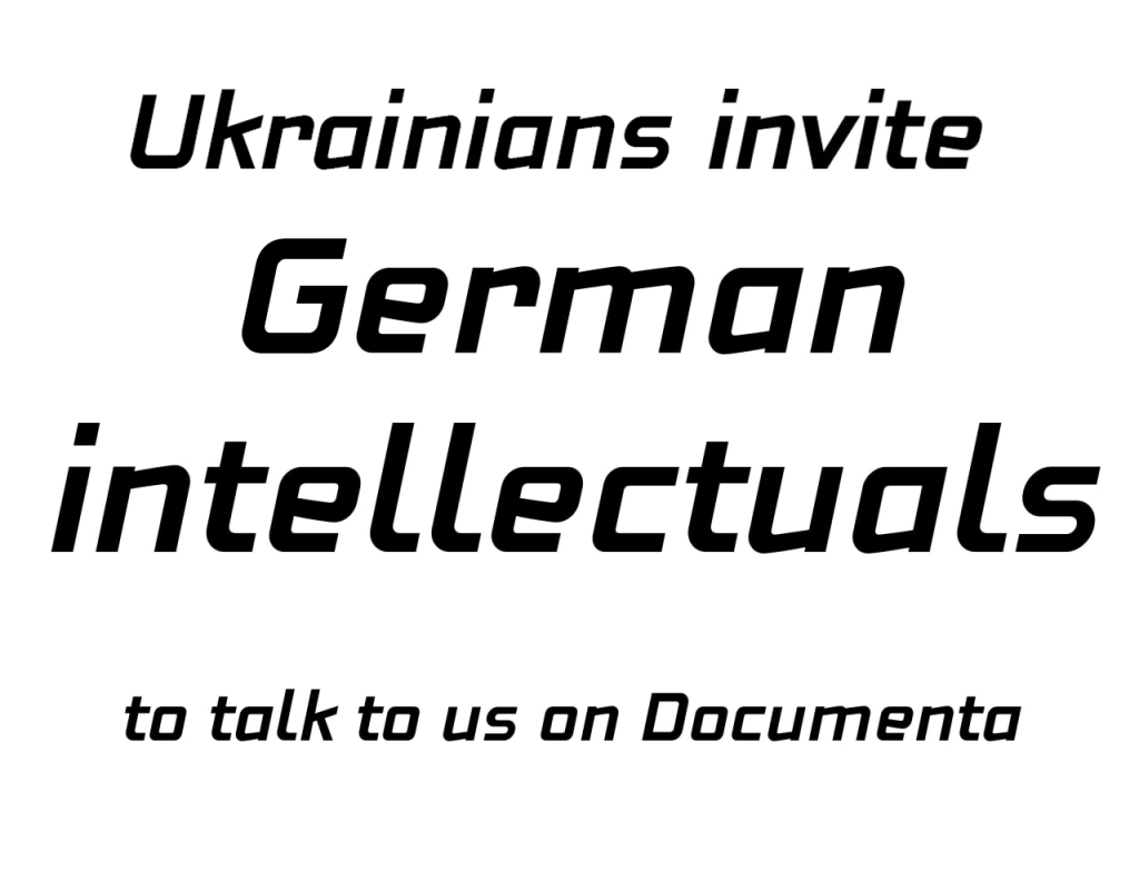 Ukrainer wollen mit deutschen Intellektuellen über den Ukraine-Krieg diskutieren