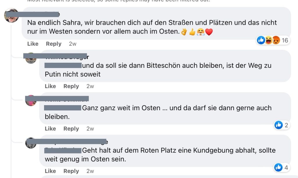 Das Event mit Sahra Wagenknecht sorgt für Zündstoff in der Linkspartei; Screenshot Facebook