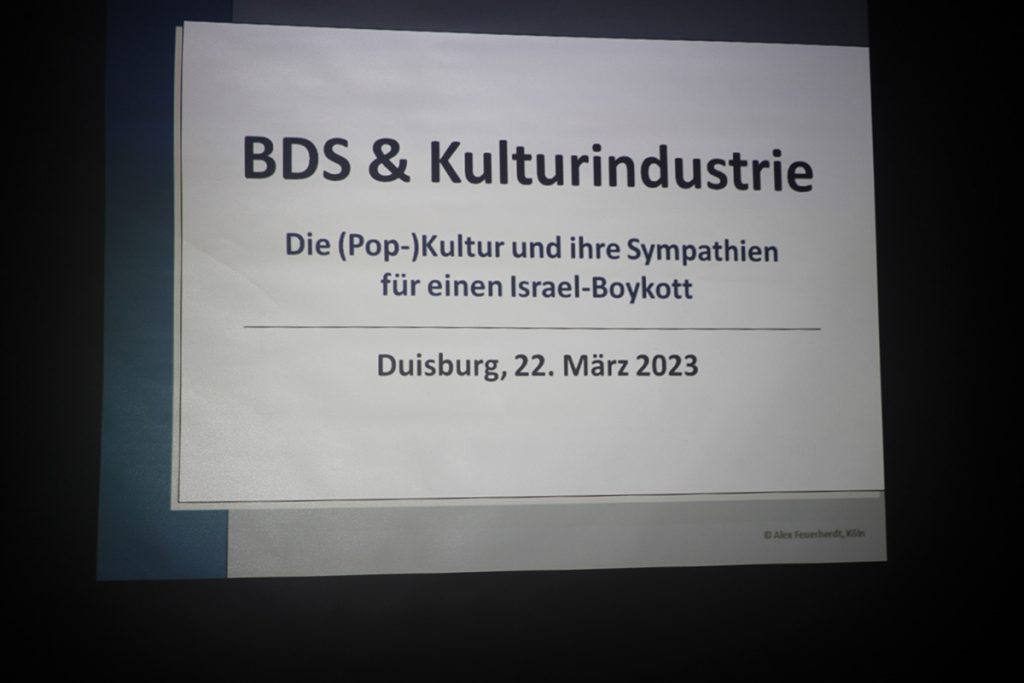 BDS & Kulturindustrie: Thema im Stapeltor zu Duisburg; Foto: Peter Ansmann