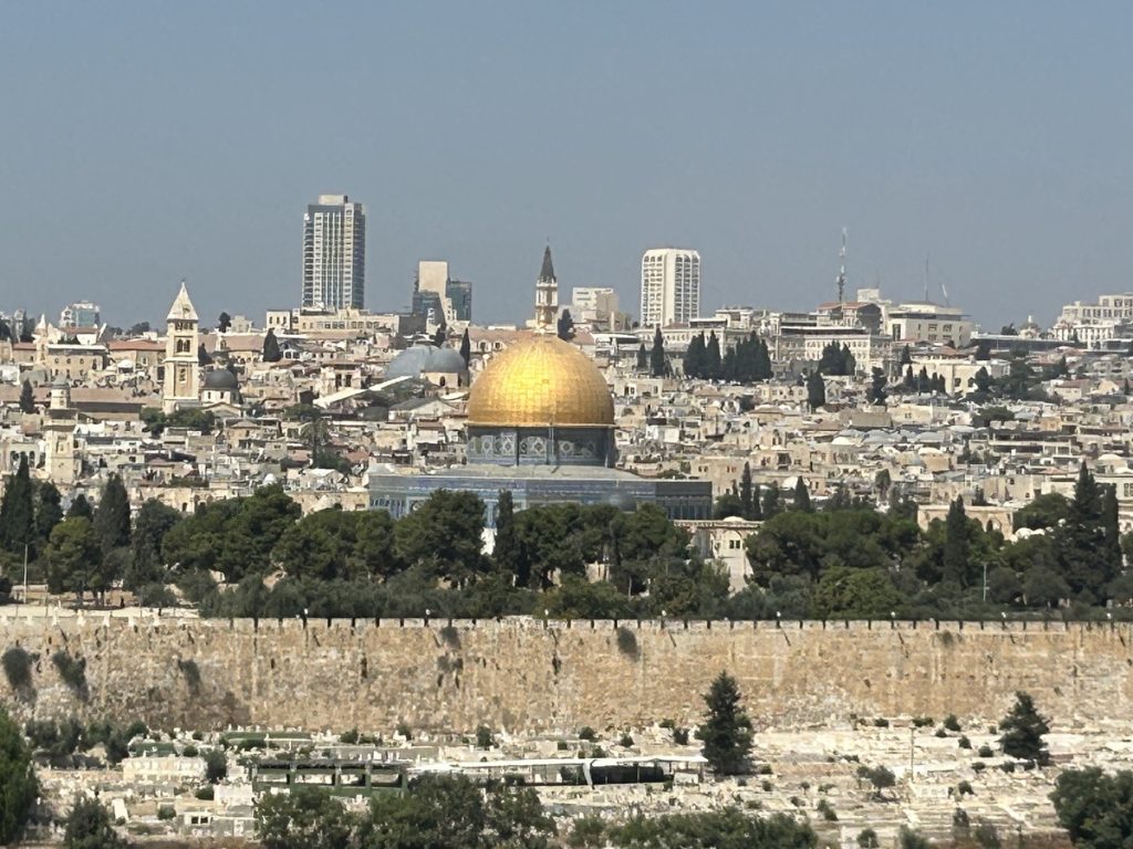 September 2023: Blick auf Jerusalem; Foto: Peter Ansmann